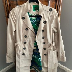 Ruffled raincoat from Anthropologie